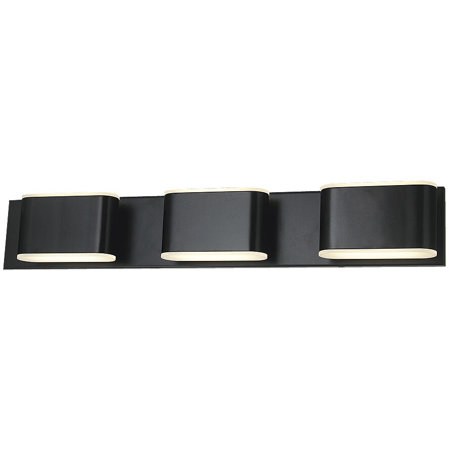 Bianca LED 25.6 inch Black Bath Vanity Light Wall Light